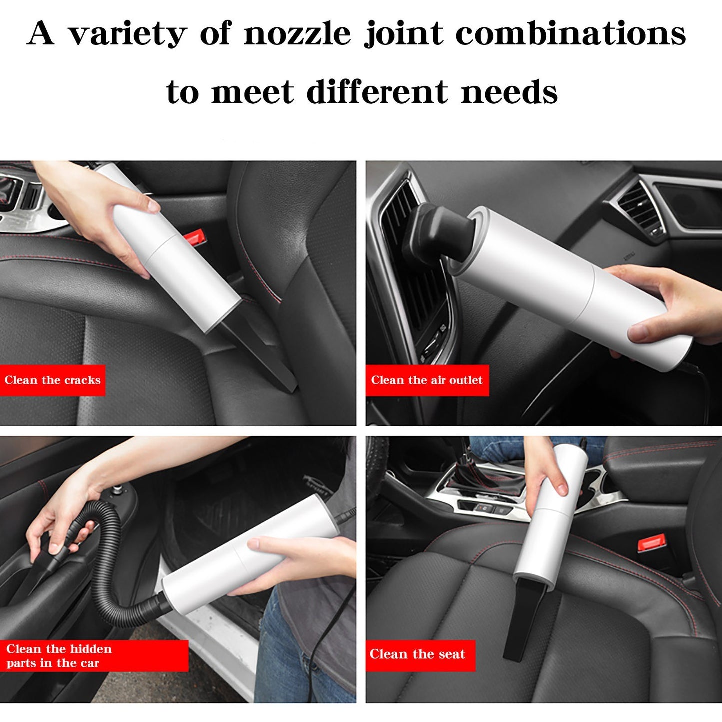 Portable Handheld Vacuum Cleaner 120W Car Charger