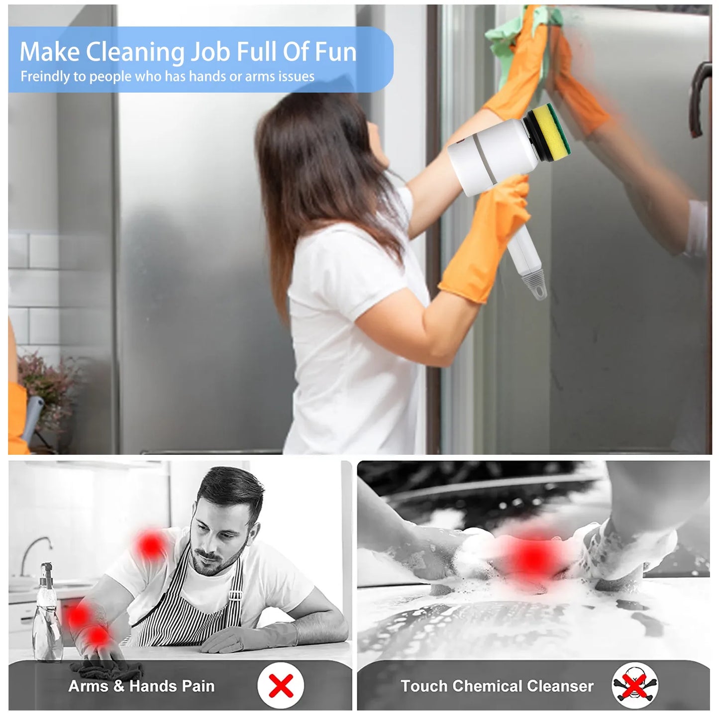 Wireless Electric Cleaning Brush